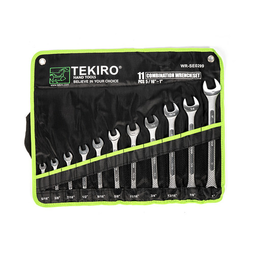 [EZM.4600385] TEKIRO KUNCI RING PAS SET 5/16 INCH - 1 INCH SAE 11 PCS