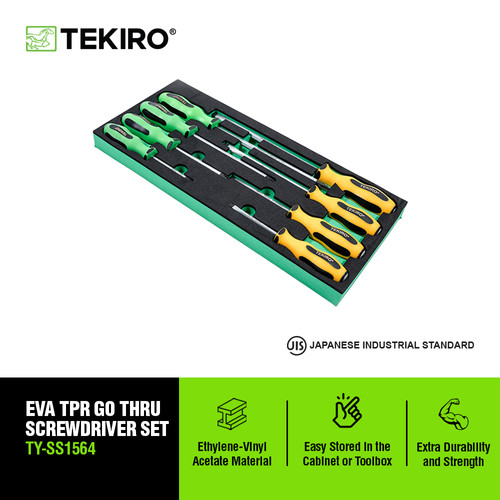 [EZM.4600413] Tekiro Eva Tpr Go Thru Obeng Set  / Tools - Alat Perkakas