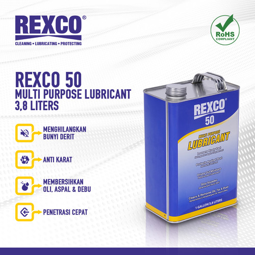 [EZM.4600438] Rexco 50 Pelumas Serba Guna / Pelumas Anti Karat 3,8 L