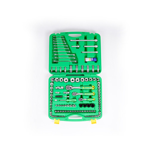 [EZM.4600543] TEKIRO 1/4" - 3/8" - 1/2" Dr. Socket Set 6 Pt (Sm) 120 Pcs