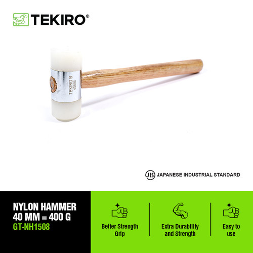 [EZM.4600755] TEKIRO PALU NILON 40 MM = 400 GRAM / PALU NILON / TOOLS /ALAT PERKAKAS