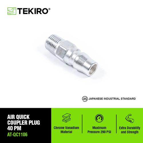 [EZM.4600836] TEKIRO Air Quick Coupler Plug 40 Pm