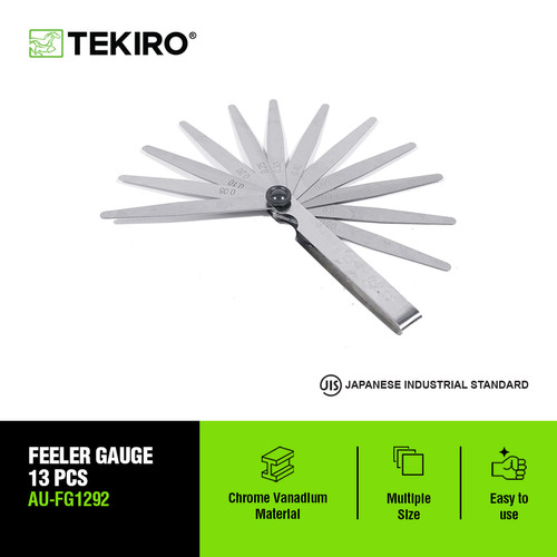 [EZM.4600918] Tekiro Feeler Gauge / Fuller 13 Pcs / Tools - Alat Perkakas