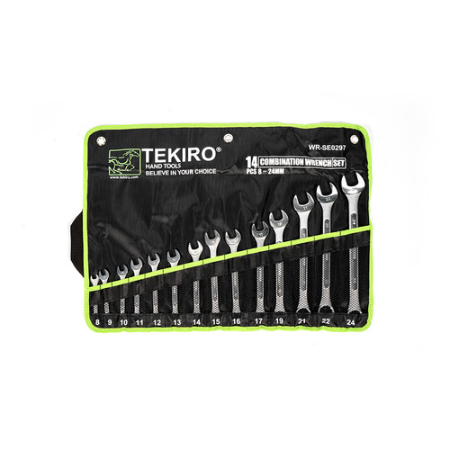 [EZM.4601564] Tekiro Kunci Ring Pas Set (8 - 24 Mm) 14 Pcs /Kunci Ringpas Set / Tools - Alat Perkakas