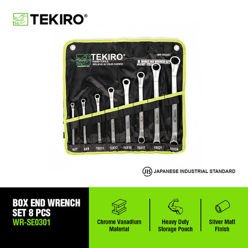[EZM.4601565] Tekiro Kunci Ring Set 08 Pcs /Kunci Ring Set / Tools - Alat Perkakas