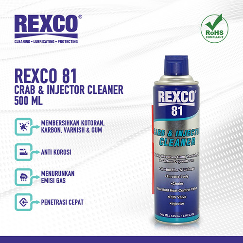 [EZM.4601624] Rexco 81 Pembersih Karburator dan Injektor (Cleaner) 500 Ml
