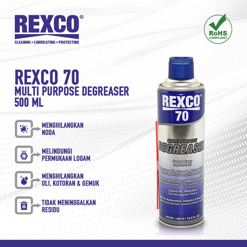 [EZM.4601345] Rexco 70 Pelumas Gemuk Serba Guna (Degreaser) 500 Ml