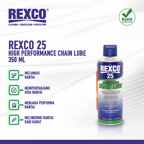 [EZM.4601349] Rexco 25 Pelumas Rantai (High Performance Chain Lube) 350 Ml