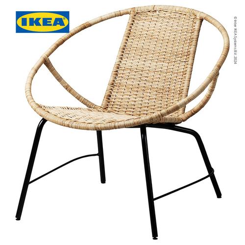 [EZO.0500970] IKEA ORRESLATT Kursi Berlengan Bahan Rotan Minimalis