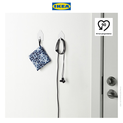 [EZO.0500980] IKEA TIPPVAGN Pengait Gantungan Kunci dengan Lem Isi 2Pcs