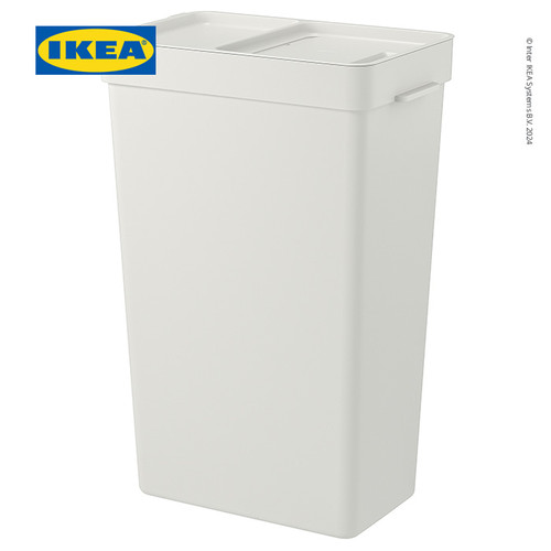 [EZO.0500984] IKEA HALLBAR Tempat Sampah dengan Tutup Kapasitas 35 L