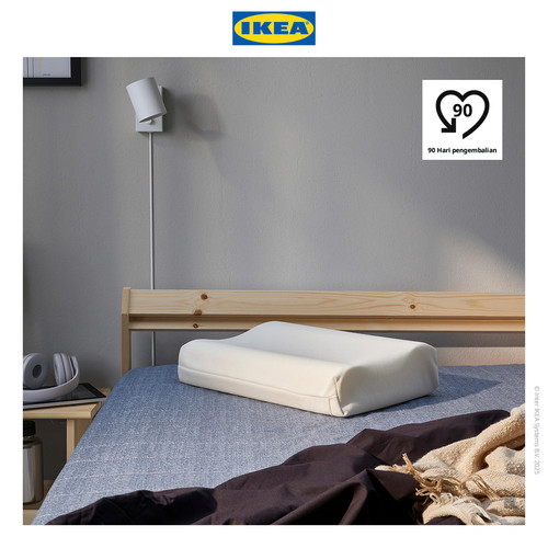 [EZO.0500989] IKEA PAPEGOJBUSKE Bantal Ergonomis Untuk Telentang / Miring 33x45cm