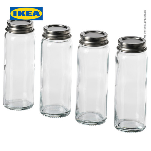 [EZO.0501005] IKEA CITRONHAJ Stoples Bumbu Kaca 10cl Isi 4pcs