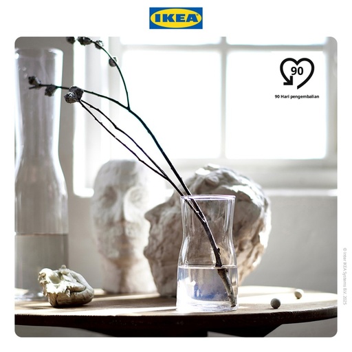 [EZO.0501007] IKEA TIDVATTEN Vas Bunga Kaca Dekorasi Meja 17cm