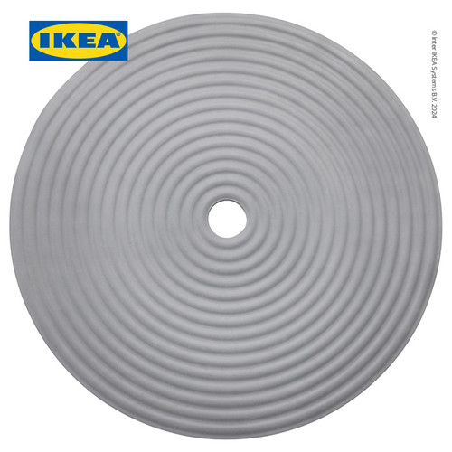 [EZO.0501041] IKEA DOPPA Keset Shower Anti Slip Bulat Abu-Abu 46cm