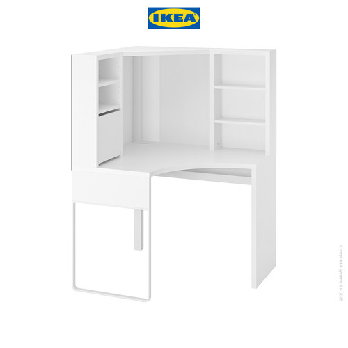[EZO.0501049] IKEA MICKE Meja Kerja Sudut Minimalis 100x142 cm