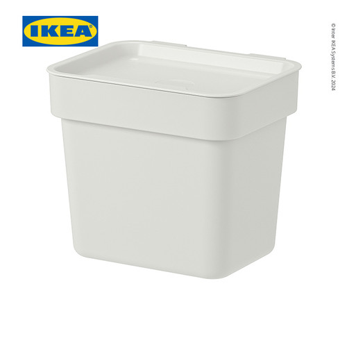 [EZO.0501065] IKEA HALLBAR Tempat Sampah dengan Tutup Kapasitas 3 L
