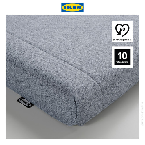 [EZO.0501069] IKEA AGOTNES Kasur Busa Tipe Keras Biru Muda 120x200 cm