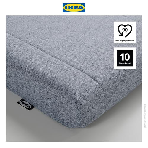 [EZO.0501069] IKEA AGOTNES Kasur Busa Tipe Keras Biru Muda 120x200 cm