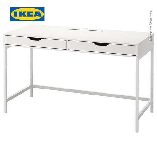 [EZO.0501078] IKEA ALEX Meja Kerja Dengan Penyimpanan Serbaguna 132x58 cm
