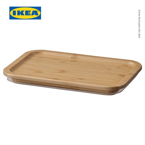 [EZO.0501084] IKEA 365+ Tutup Tempat Makan Persegi Panjang Bambu