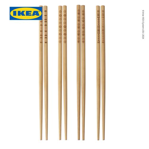 [EZO.0501096] IKEA TREBENT Sumpit Makan Bambu Set Isi 4 Pasang