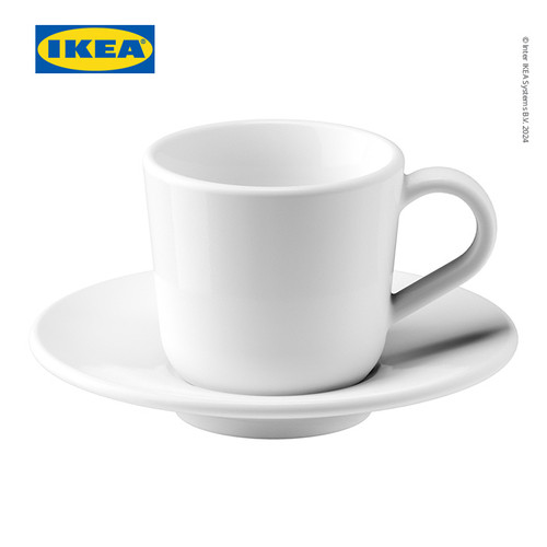 [EZO.0501102] IKEA 365+ Cangkir Kopi dan Tatakan Espresso 6cl