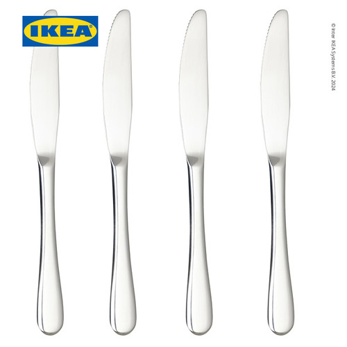 [EZO.0501103] IKEA MARTORP Pisau Makan Stainless 22cm Isi 4pcs