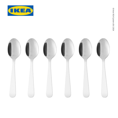 [EZO.0501106] IKEA DRAGON Sendok Dessert Stainless 16cm Isi 6pcs