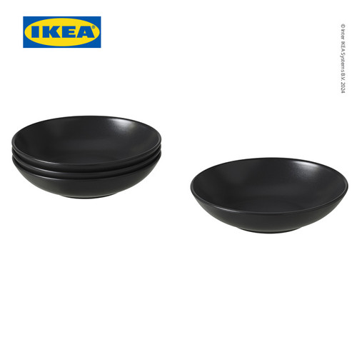 [EZO.0501110] IKEA FARGKLAR Piring Makan Cekung Matte 19cm Isi 4pcs