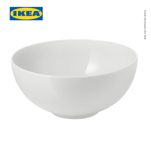 [EZO.0501114] IKEA 365+ Mangkok Makan Tepi Bulat Putih 22 cm