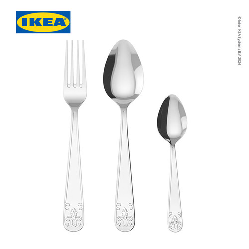 [EZO.0501116] IKEA ATBART Peralatan Makan Sendok Garpu Set isi 18pcs