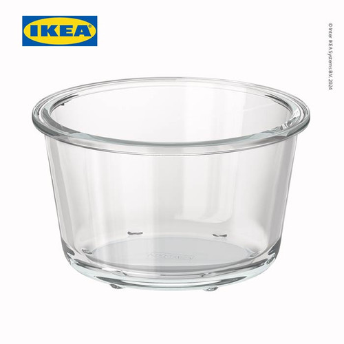 [EZO.0501135] IKEA 365+ Tempat Makanan Tanpa Tutup Kaca Bulat 600mL