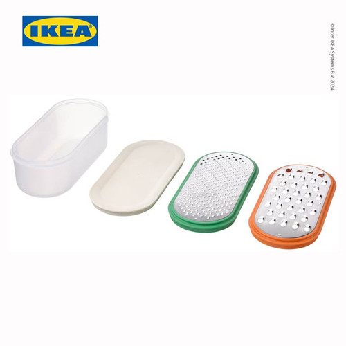 [EZO.0501157] IKEA UPPFYLLD Parutan Dengan Wadah Set Isi 4pcs