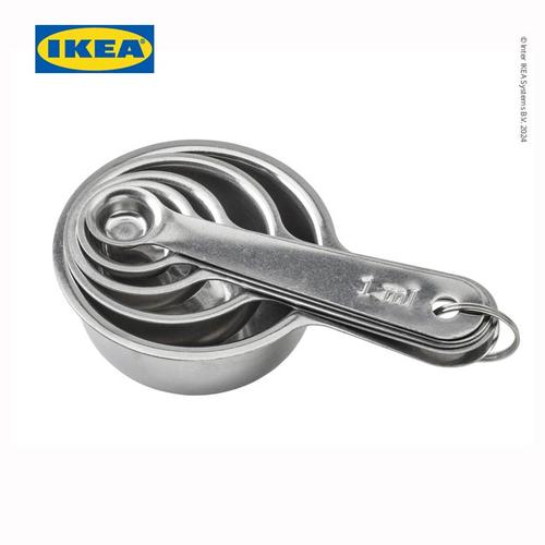 [EZO.0501177] IKEA VARDAGEN Sendok Takar Bahan Stainless Set Isi 5pcs