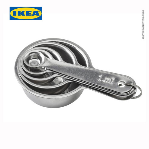 [EZO.0501177] IKEA VARDAGEN Sendok Takar Bahan Stainless Set Isi 5pcs