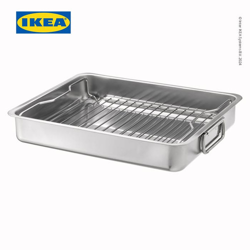 [EZO.0501192] IKEA KONCIS Loyang Dengan Batang Bergerigi Stainless 40x32 cm