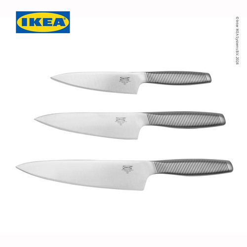[EZO.0501202] IKEA 365+ Pisau Dapur Untuk Masak Set Isi 3pcs