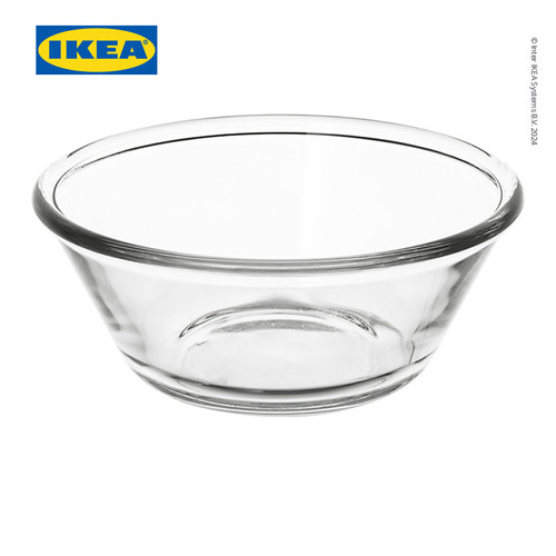 [EZO.0501207] IKEA VARDAGEN Mangkuk Saji Kaca Bening 15cm