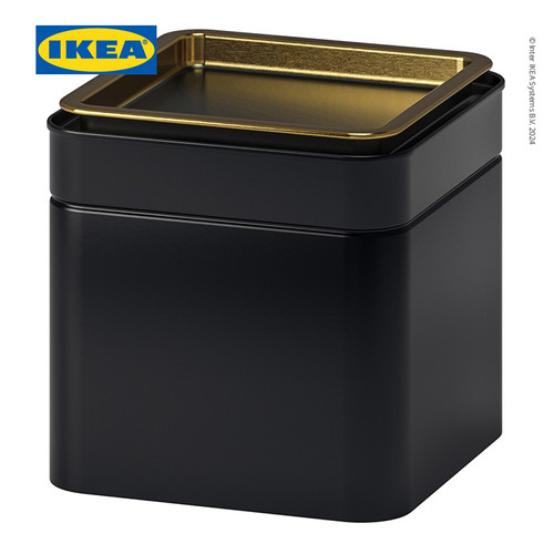 [EZO.0501208] IKEA BLOMNING Kaleng Penyimpanan Kopi / Teh Minimalis 10x10x10 cm