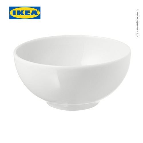 [EZO.0501209] IKEA 365+ Mangkok Makan Tepi Bulat Putih 13 cm