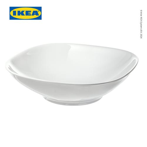 [EZO.0501220] IKEA VARDERA Piring Makan Cekung Putih 20x20 cm
