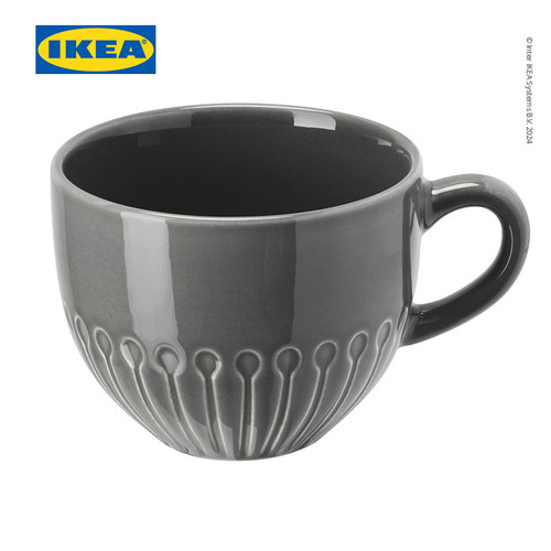 [EZO.0501222] IKEA STRIMMIG Gelas Mug Putih 36cl Bahan Tembikar