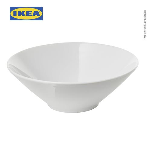 [EZO.0501228] IKEA 365+ Mangkok Makan Sisi Miring Putih 17 cm
