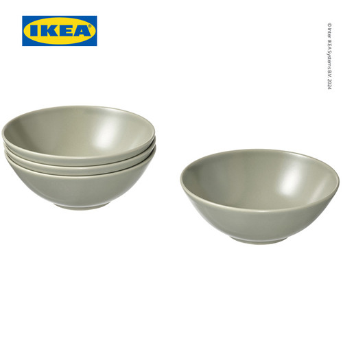 [EZO.0501239] IKEA FARGKLAR Mangkok Makan 16cm Set Isi 4pcs