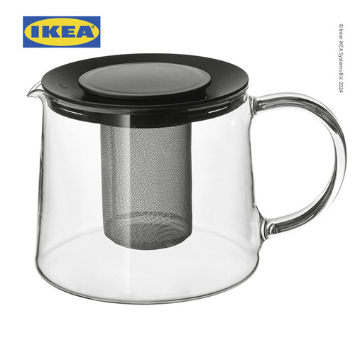 [EZO.0501247] IKEA RIKLIG Teko Kopi dan Teh Bahan Kaca 1.5L