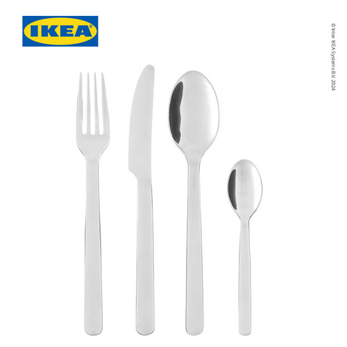 [EZO.0501249] IKEA 365+ Set Peralatan Makan Sendok Garpu Pisau Isi 24pcs