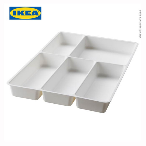[EZO.0501261] IKEA STODJA Baki Pengatur Alat Makan Putih 31x50 cm