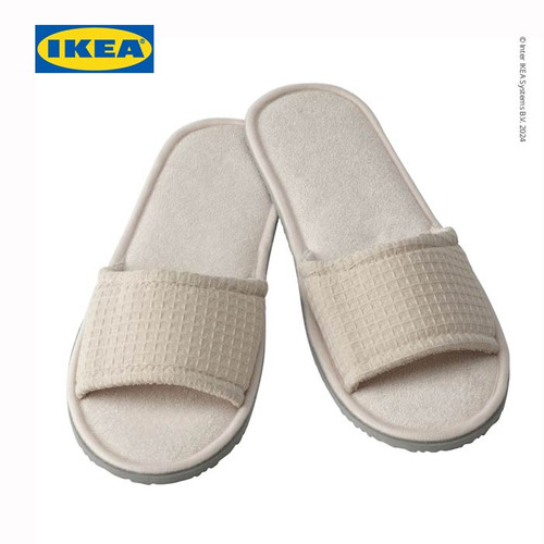 [EZO.0501275] IKEA SKOVELSJON Sandal Rumah Slip Nyaman Krem