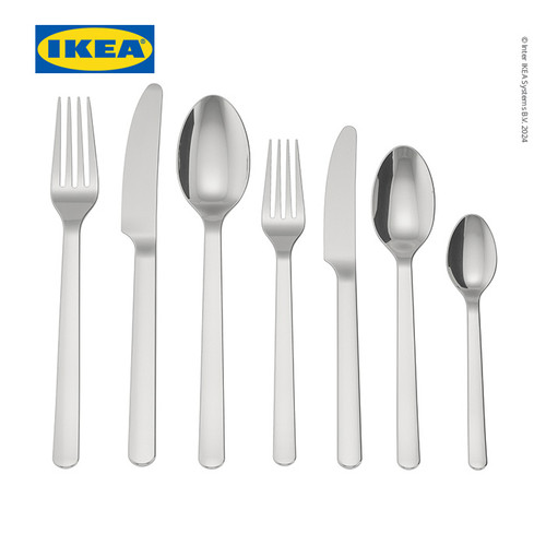 [EZO.0501300] IKEA 365+ Set Peralatan Makan Sendok Garpu Pisau Isi 56pcs